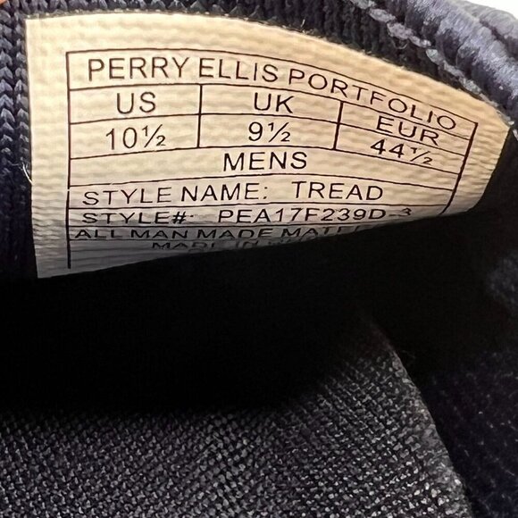 Perry Ellis Portfolio Mens PEA17F239D-3 Tread Navy Mesh Knit Size 10.5 Sneakers - Picture 8 of 8